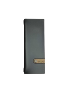 OUTLET - Porta menu in vera pelle rigenerata - formato 12,5x31,8 cm (CLUB) - colore nero - 2 buste