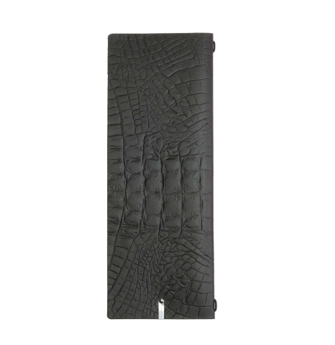 OUTLET - Porta menu in vera pelle rigenerata - formato 12,5x31,8 cm (CLUB) - colore cocco - 2 buste