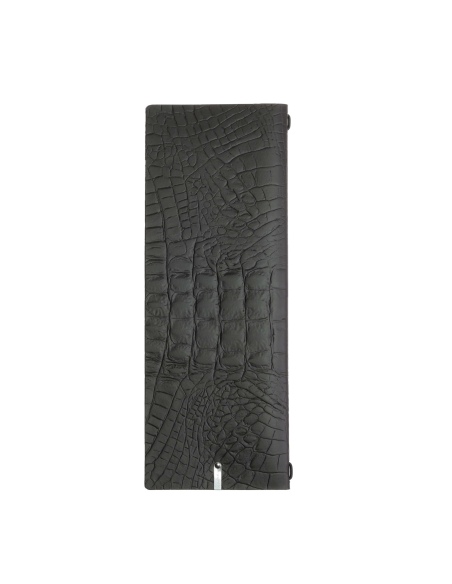 OUTLET - Porta menu in vera pelle rigenerata - formato 12,5x31,8 cm (CLUB) - colore cocco - 2 buste