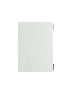 OUTLET - Porta menu in vera pelle rigenerata - formato 16,5x23,1 cm (GOLFO) - colore BIANCO STRUZZO - 2 buste 2