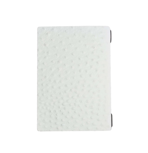 OUTLET - Porta menu in vera pelle rigenerata - formato 16,5x23,1 cm (GOLFO) - colore BIANCO STRUZZO - 2 buste