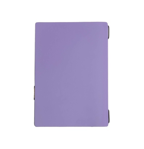 OUTLET - Porta menu in vera pelle rigenerata - formato 16,5x23,1 cm (GOLFO) - colore lilla - 2 buste