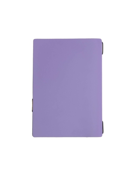 OUTLET - Porta menu in vera pelle rigenerata - formato 16,5x23,1 cm (GOLFO) - colore lilla - 2 buste