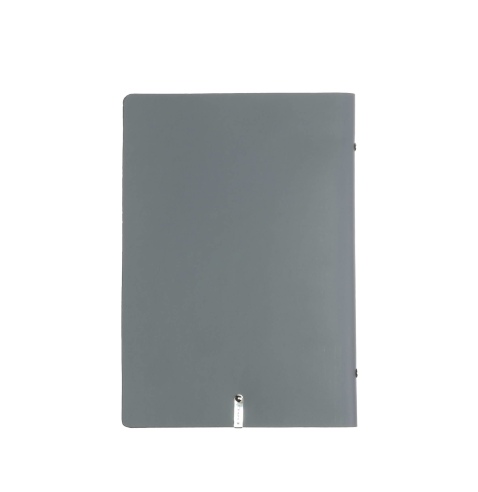OUTLET - Porta menu in vera pelle rigenerata - formato 16,5x23,1 cm (GOLFO) - colore grigio - 2 buste
