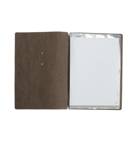 OUTLET - Porta menu in fibra di cellulosa - formato 16,5x23,1 cm (GOLFO) - colore marrone - 2 buste