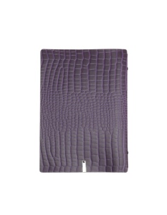 OUTLET - Porta menu in vera pelle rigenerata - formato 16,5x23,1 cm (GOLFO) - colore viola - 2 buste 2