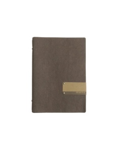 OUTLET - Porta menu in fibra di cellulosa - formato 16,5x23,1 cm (GOLFO) - colore marrone - 2 buste