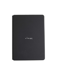 OUTLET - Porta menu in PVC termosaldato - formato A4 - colore nero - 6+2 buste - scritta vinos