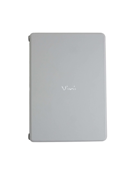 OUTLET - Porta menu in PVC termosaldato - formato A4 - colore grigio - scritta vini - solo elastico