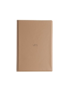 OUTLET - Porta menu in PVC termosaldato - formato GOLFO - colore senape - 4+2 buste - scritta vini