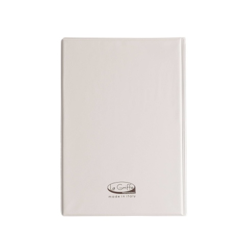 OUTLET - Porta menu in PVC termosaldato - formato GOLFO - colore tortora - 4+2 buste - scritta vini