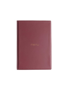OUTLET - Porta menu in PVC termosaldato - formato GOLFO - colore senape - 4+2 buste