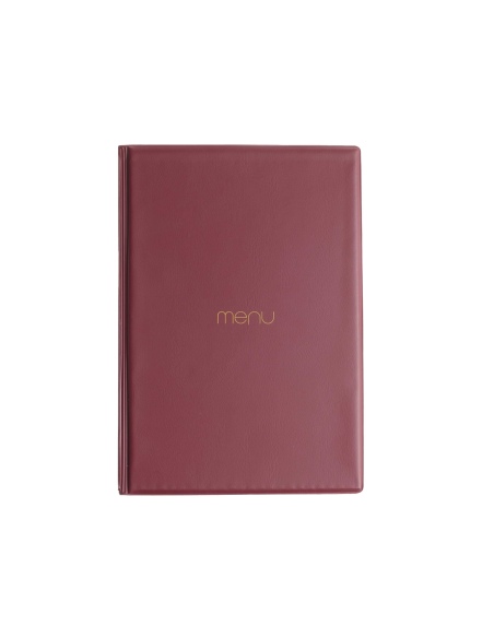 OUTLET - Porta menu in PVC termosaldato - formato GOLFO - colore senape - 4+2 buste