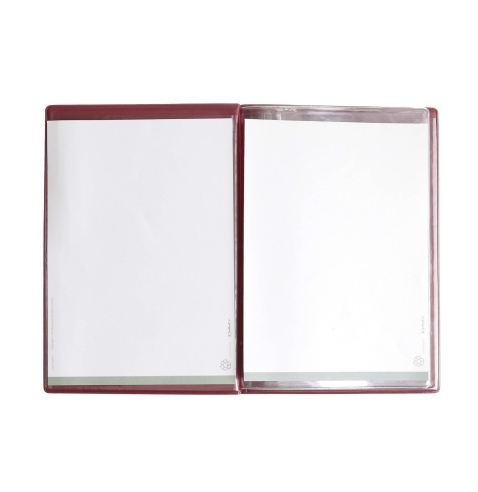 OUTLET - Porta menu in PVC termosaldato - formato GOLFO - colore senape - 4+2 buste