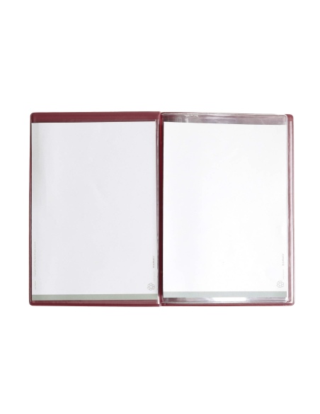 OUTLET - Porta menu in PVC termosaldato - formato GOLFO - colore senape - 4+2 buste