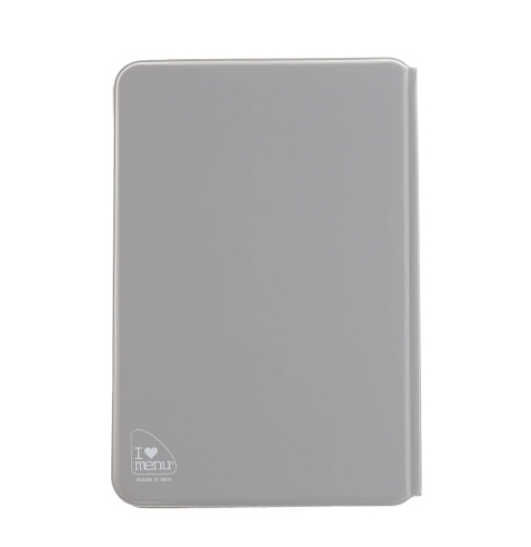 OUTLET - Porta menu in PVC termosaldato - formato GOLFO - colore grigio - 6+2 buste - scritta vini