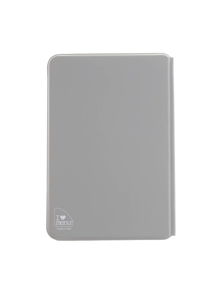 OUTLET - Porta menu in PVC termosaldato - formato GOLFO - colore grigio - 6+2 buste - scritta vini