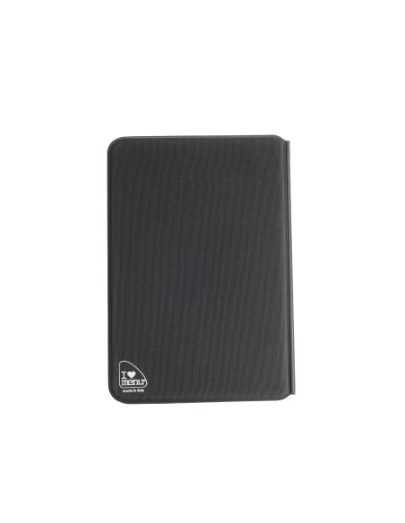 OUTLET - Porta menu in PVC termosaldato - formato GOLFO - colore nero - 6+2 buste - scritta vinos