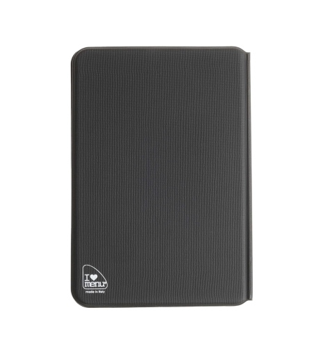 OUTLET - Porta menu in PVC termosaldato - formato GOLFO - colore nero - 6+2 buste - scritta vini