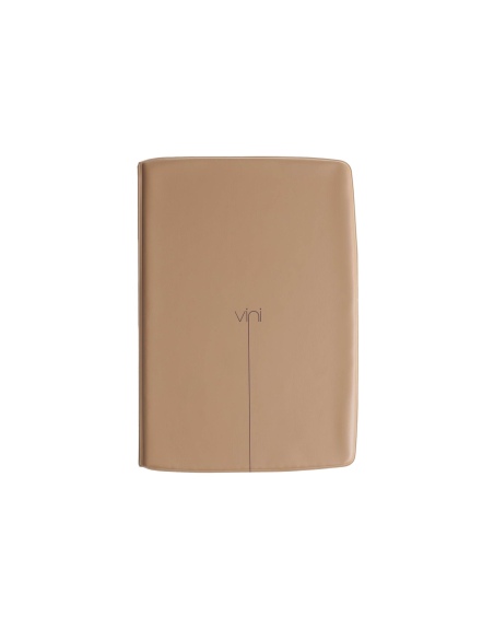 OUTLET - Porta menu in PVC termosaldato - formato GOLFO - colore senape - 6+2 buste - scritta vini