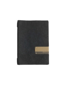 OUTLET - Porta menu in fibra di cellulosa - formato 16,5x23,1 cm (GOLFO) - colore nero - 2 buste