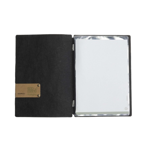 OUTLET - Porta menu in fibra di cellulosa - formato 16,5x23,1 cm (GOLFO) - colore nero - 2 buste