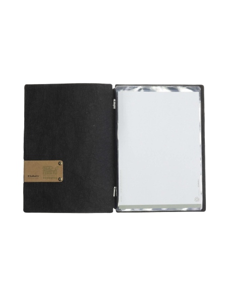 OUTLET - Porta menu in fibra di cellulosa - formato 16,5x23,1 cm (GOLFO) - colore nero - 2 buste