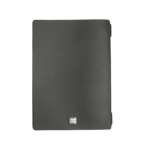 OUTLET - Porta menu in vera pelle rigenerata - formato 16,5x23,1 cm (GOLFO) - colore marrone - 2 buste