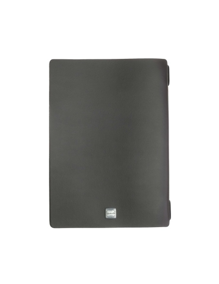 OUTLET - Porta menu in vera pelle rigenerata - formato 16,5x23,1 cm (GOLFO) - colore marrone - 2 buste