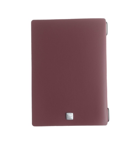 OUTLET - Porta menu in vera pelle rigenerata - formato 16,5x23,1 cm (GOLFO) - colore bordeaux - 2 buste