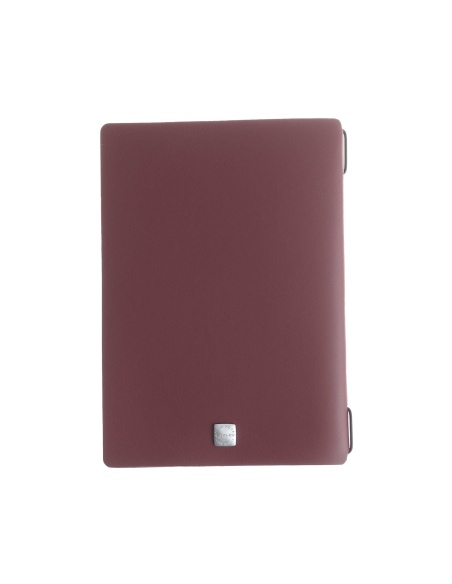 OUTLET - Porta menu in vera pelle rigenerata - formato 16,5x23,1 cm (GOLFO) - colore bordeaux - 2 buste