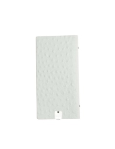 OUTLET - Porta menu in vera pelle rigenerata - formato 12,5x24,1 cm (POPIS) - colore BIANCO STRUZZO - 2 buste 2