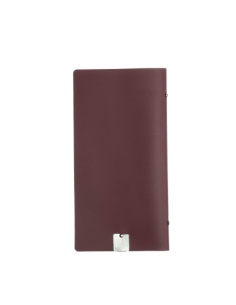 OUTLET - Porta menu in vera pelle rigenerata - formato 12,5x24,1 cm (POPIS) - colore bordeaux - 2 buste 2