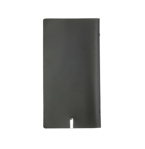 OUTLET - Porta menu in vera pelle rigenerata - formato 12,5x24,1 cm (POPIS) - colore marrone - 2 buste
