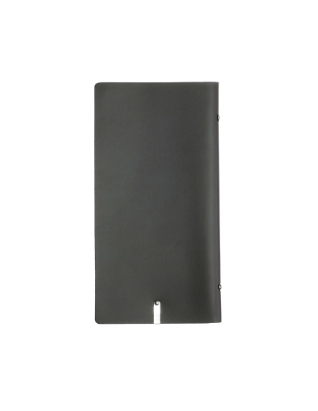 OUTLET - Porta menu in vera pelle rigenerata - formato 12,5x24,1 cm (POPIS) - colore marrone - 2 buste