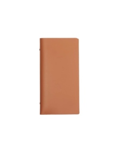 OUTLET - Porta menu in vera pelle rigenerata - formato 12,5x24,1 cm (POPIS) - colore arancio - 2 buste - senza etichette