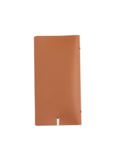 OUTLET - Porta menu in vera pelle rigenerata - formato 12,5x24,1 cm (POPIS) - colore arancio - 2 buste - senza etichette 2