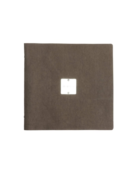OUTLET - Porta menu in fibra di cellulosa - formato 23x23,1 cm (QUADRATO) - colore marrone - 2 buste