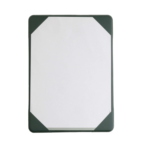 OUTLET - Porta menu in PVC termosaldato - formato monoanta - colore verde
