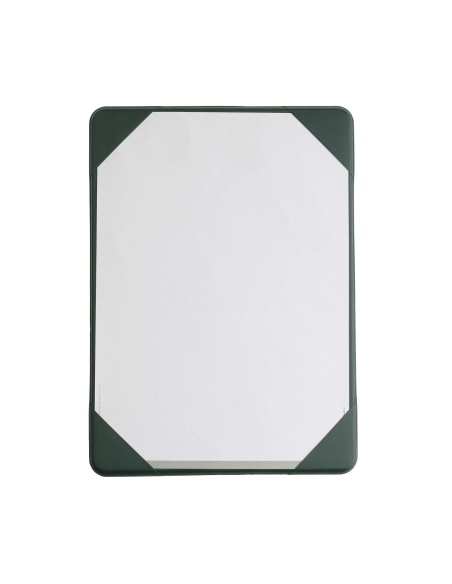 OUTLET - Porta menu in PVC termosaldato - formato monoanta - colore verde