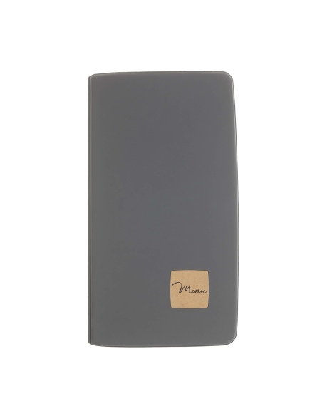 OUTLET - Porta menu in PVC termosaldato - formato 4RE - colore grigio - 6 buste