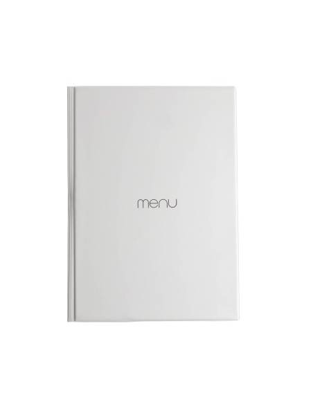 OUTLET - Porta menu in PVC termosaldato - formato A4 - colore tortora
