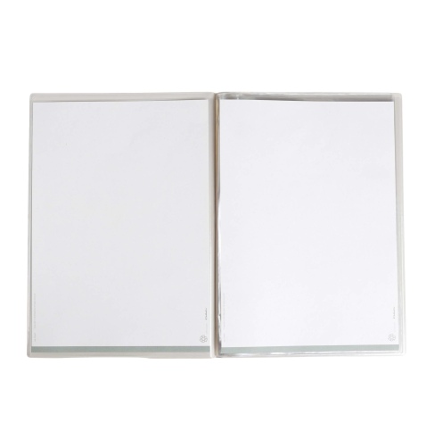 OUTLET - Porta menu in PVC termosaldato - formato A4 - colore tortora