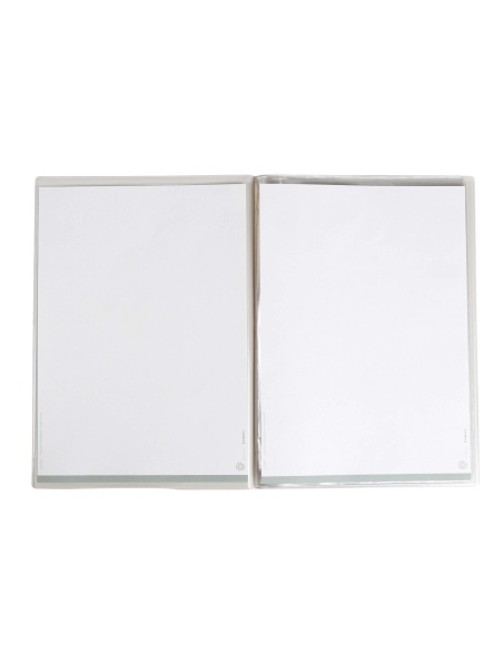 OUTLET - Porta menu in PVC termosaldato - formato A4 - colore tortora
