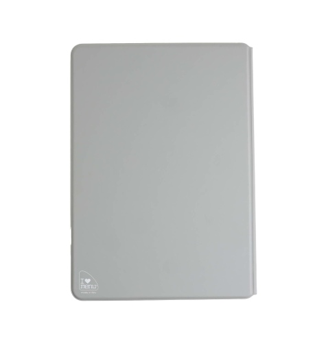 OUTLET - Porta menu in PVC termosaldato - formato A4 - colore grigio - scritta vini