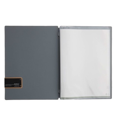 OUTLET - Porta menu 23,2x31,8 cm (A4) etichetta PATCH "menu" 2 buste CHEF GRIGIO