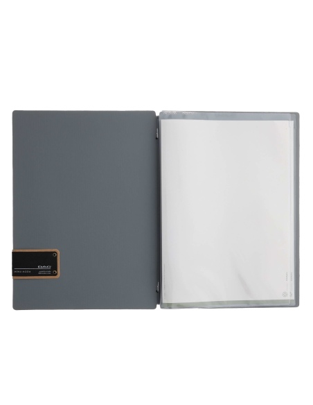 OUTLET - Porta menu 23,2x31,8 cm (A4) etichetta PATCH "menu" 2 buste CHEF GRIGIO