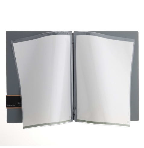 OUTLET - Porta menu 23,2x31,8 cm (A4) etichetta PATCH "menu" 2 buste CHEF GRIGIO