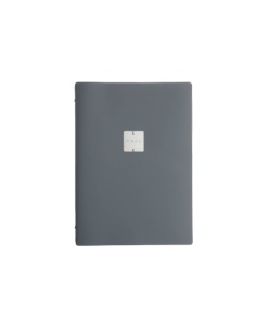 OUTLET - Porta menu 23,2x31,8 cm (A4) etichetta METAL "menu" 2 buste CHEF GRIGIO