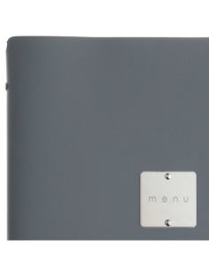 OUTLET - Porta menu 23,2x31,8 cm (A4) etichetta METAL "menu" 2 buste CHEF GRIGIO 2